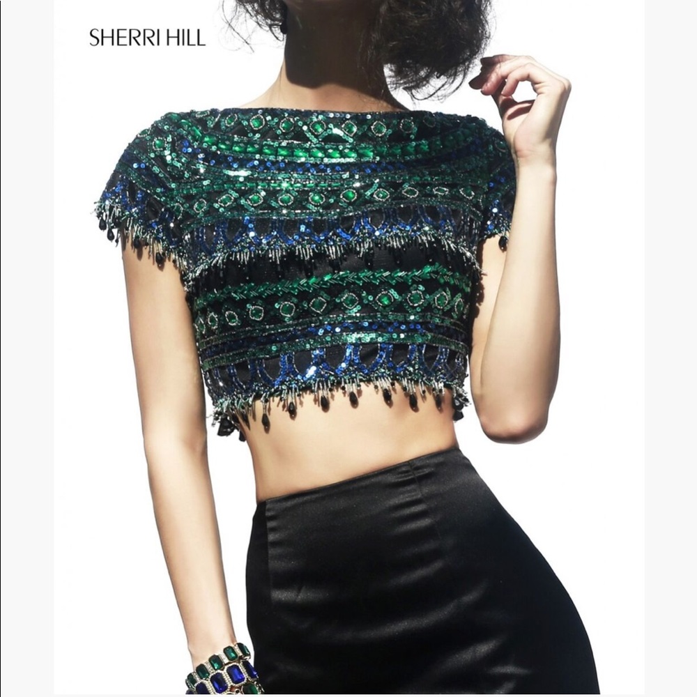 Two piece Sherri hill prom dress